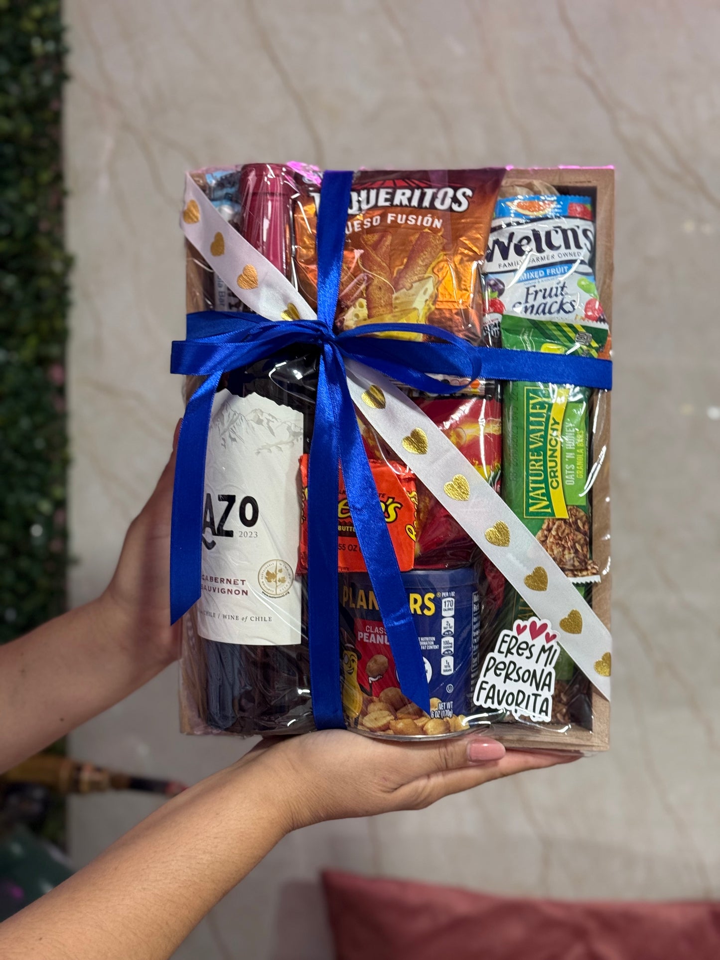 Canasta com Snacks para papá