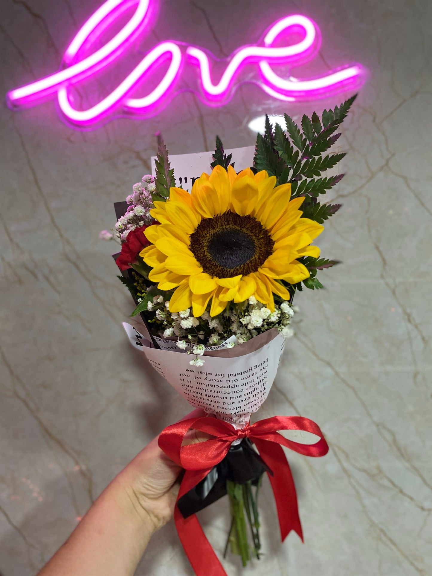 Sunflower mini bouquet