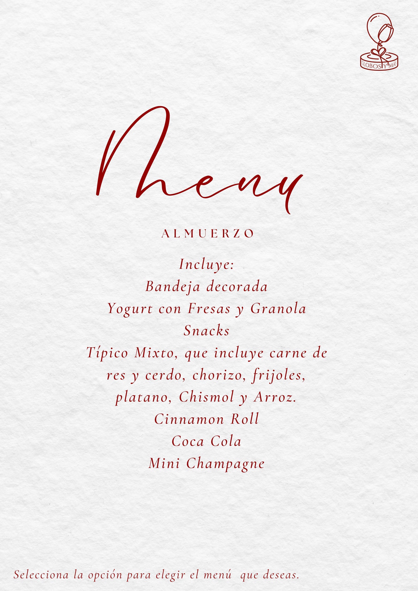 Almuerzo Sorpresa para Papa