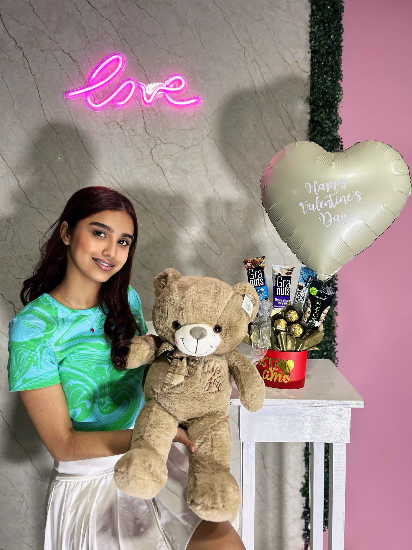 Oso Teddy + Arreglo de Semillas