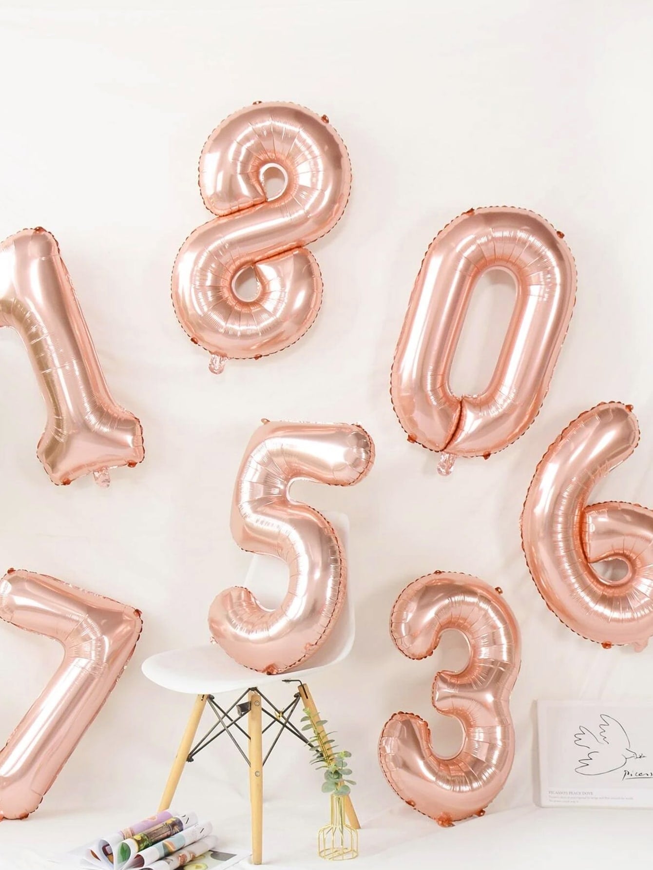 Globo Número Rose Gold 32 plg