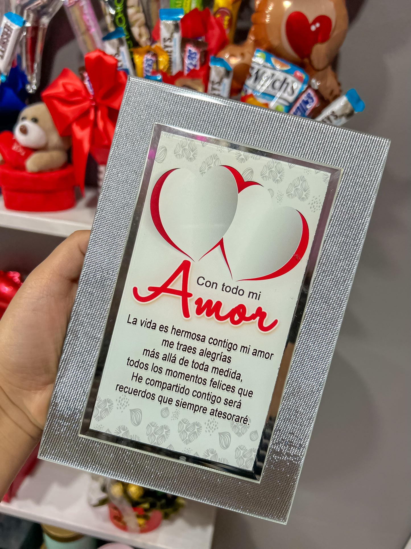 Acrílico con Mensaje De Amor