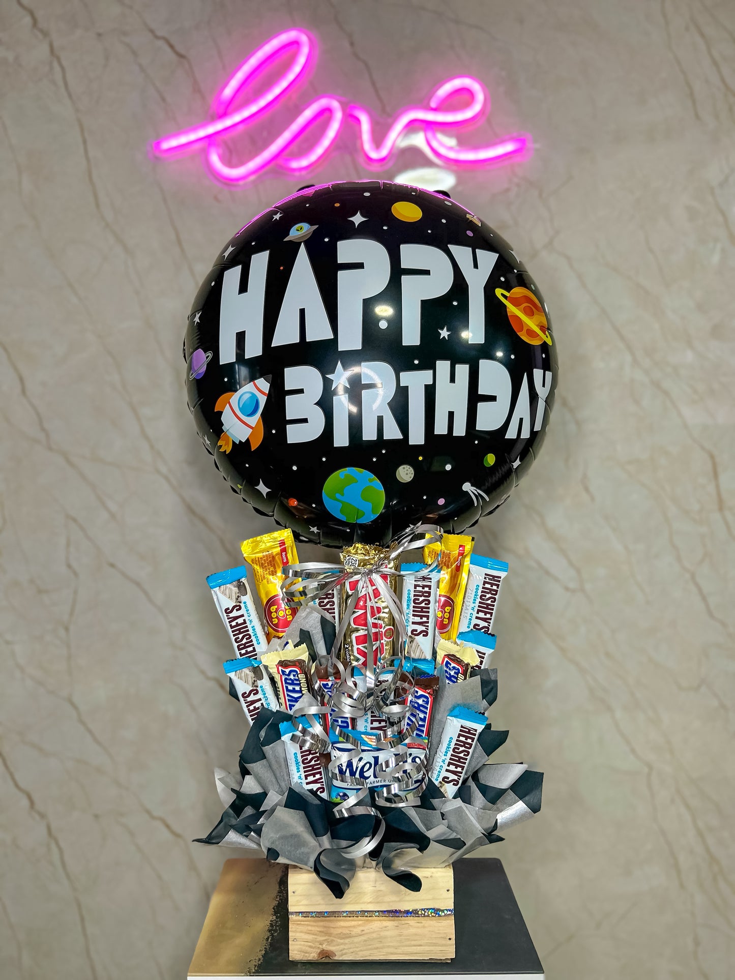 Arreglo Happy Birthday Astronauta