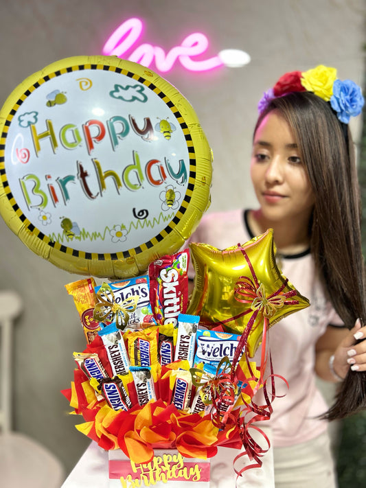 Arreglo Happy Birthday Abejitas