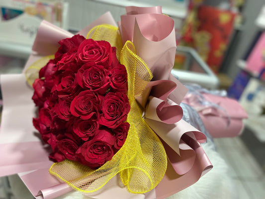 24 Red Roses Bouquet