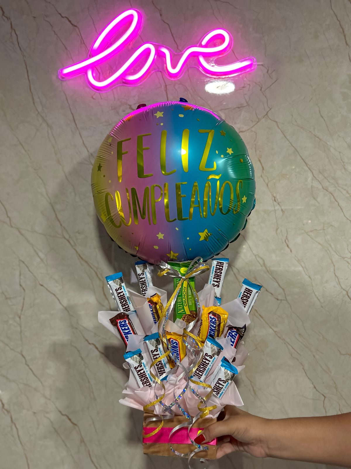 Arreglo con chocolates
