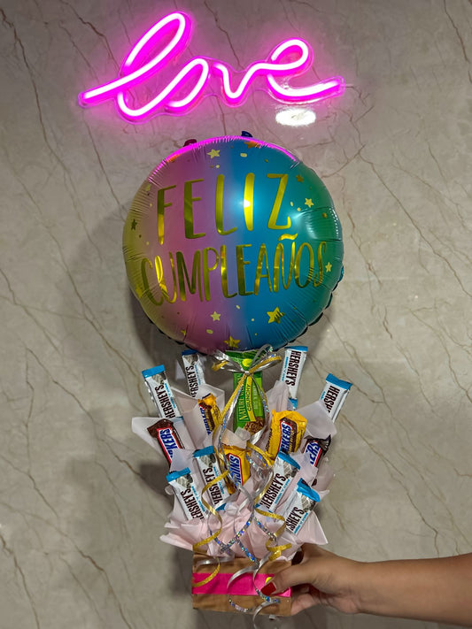 Arreglo con chocolates